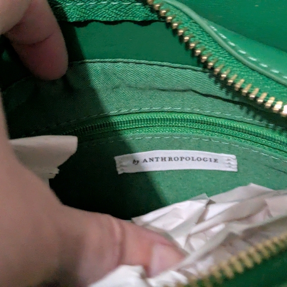 Anthropologie Remi/Reid Agathe Mini Satchel in Kelly Green NWOT Condition - Picture 11 of 11